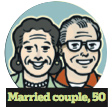 illustration married couple